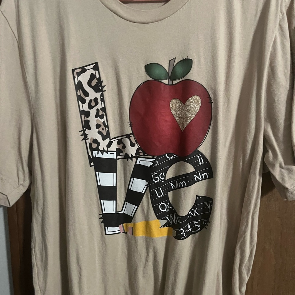 LOVE teaching shirt 2x